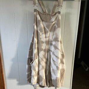 Tie-Dye Overalls with Pockets